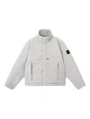 Stone Island Padded Jacket With Anti-drop And Zip Pockets In Gray