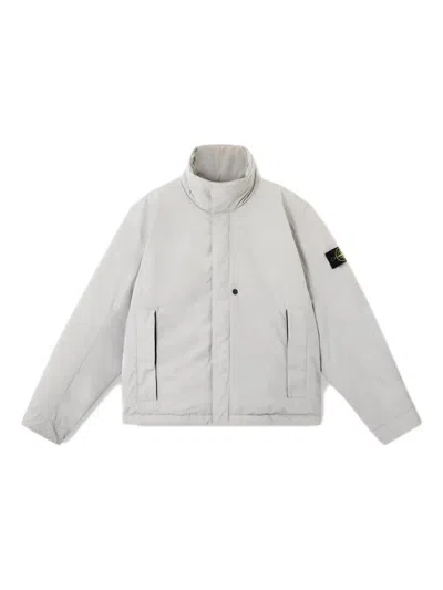 STONE ISLAND LOGO-PATCH JACKET