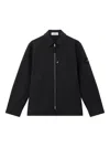 Stone Island Mens Black Soft-shell Pointed-collar Jacket In Black
