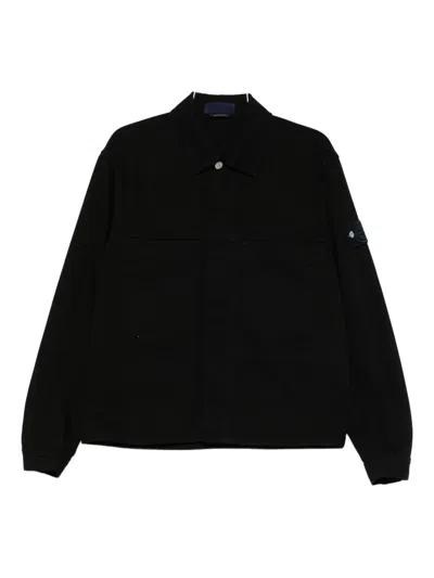 Stone Island Logo-patch Jacket In Black