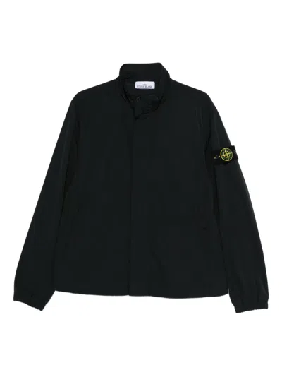 Stone Island Logo-patch Jacket In Black