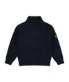 Stone Island Logo Patch Jacket In Blue