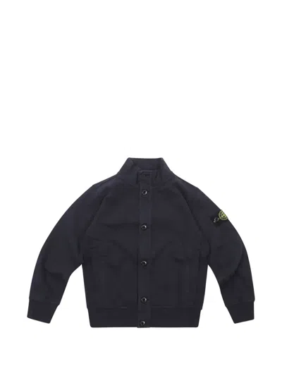 Stone Island Kids' Logo-patch Jacket In Black