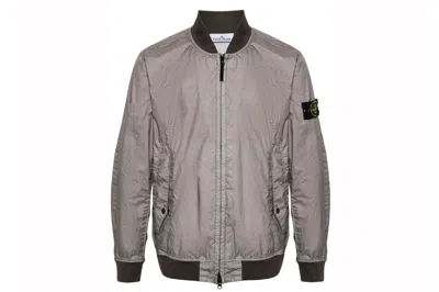 Pre-owned Stone Island Logo Patch Jacket Dove Grey