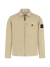 Stone Island Logo-patch Jacket In Neutral