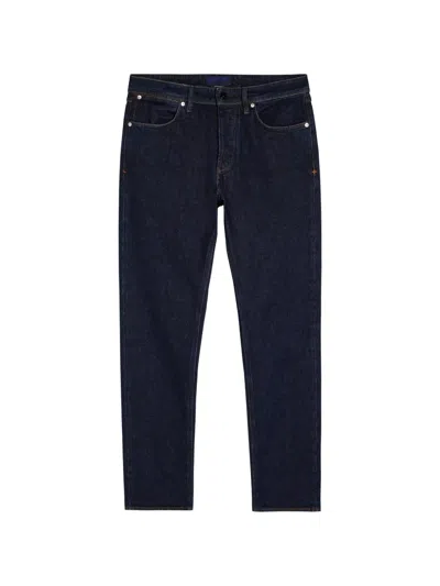 Stone Island Regular-straight-fit Five-pocket Jeans With Rinsed Finish In Blue