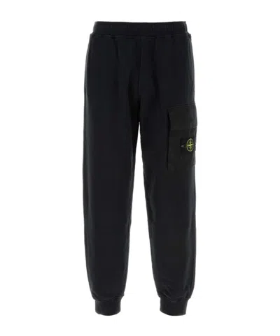STONE ISLAND STONE ISLAND LOGO PATCH JOGGERS