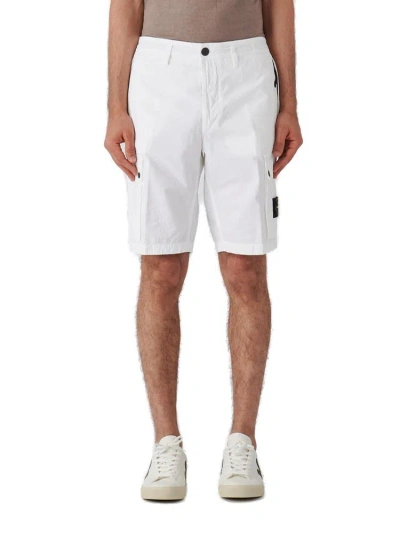 Stone Island Logo Patch Knee In White