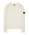 Stone Island Lightweight Geelong Wool Sweater In White
