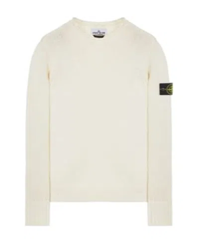 STONE ISLAND LOGO-PATCH KNITTED SWEATSHIRT