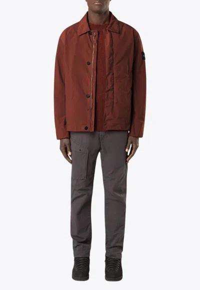 STONE ISLAND LOGO PATCH LIGHTWEIGHT JACKET