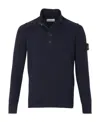 Stone Island Premium Wool Blend Sweater In Blue