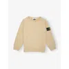 Stone Island Logo-patch Long-sleeves Sweatshirt 2-12 In Neutral