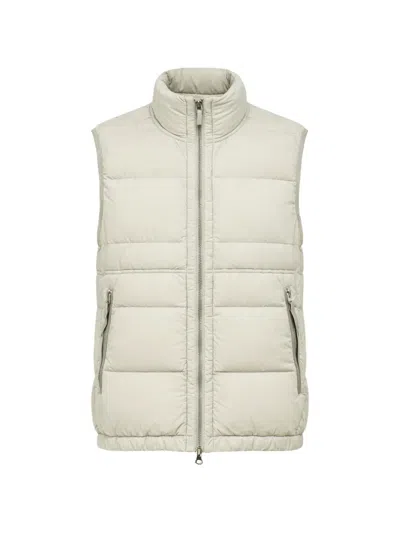 Stone Island Logo-patch Padded Gilet In Neutral