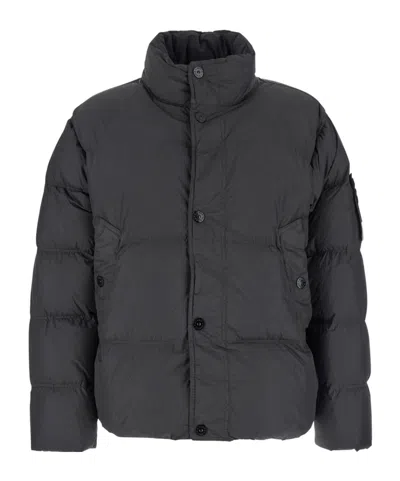 STONE ISLAND STONE ISLAND LOGO PATCH PADDED JACKET