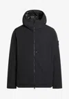 Stone Island Padded Jacket With Hood And Drip-proof In Black