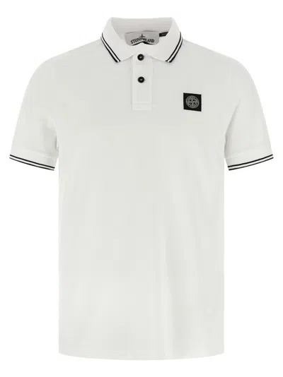 STONE ISLAND LOGO PATCH POLO