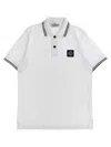 Stone Island Logo Patch Stretch Piquet Polo Shirt Kids