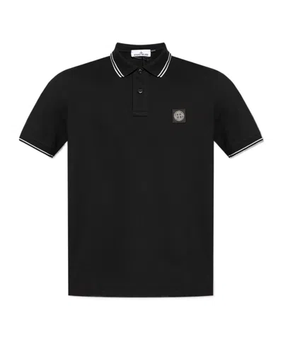 STONE ISLAND STONE ISLAND LOGO PATCH POLO SHIRT