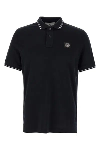 STONE ISLAND LOGO PATCH POLO SHIRT