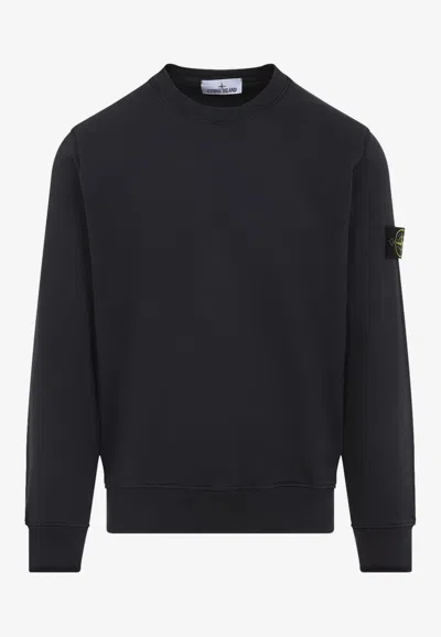 STONE ISLAND LOGO-PATCH PULLOVER SWEATSHIRT