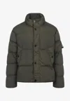 Stone Island Quilted Nylon Jacket Hidden Elements In Multi
