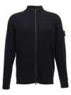 Stone Island Full Zip Knit Sweater With High Collar