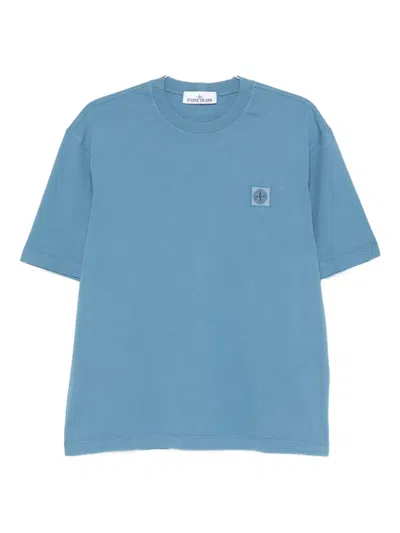 STONE ISLAND LOGO-PATCH SHORT-SLEEVE T-SHIRT