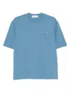 Stone Island Logo-patch Short-sleeve T-shirt In Blue