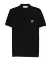 Stone Island Mens Black Brand-patch Regular-fit Stretch-cotton Polo Shirt Xl In Black