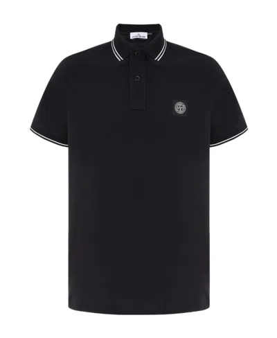 STONE ISLAND STONE ISLAND LOGO PATCH POLO SHIRT