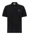 Stone Island Mens Black Brand-patch Regular-fit Stretch-cotton Polo Shirt Xl In Blue