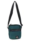 Stone Island Patch Logo Adjustable Shoulder Strap Front Pocket In Green