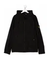 Stone Island Logo-patch Sleeve Jacket In Black