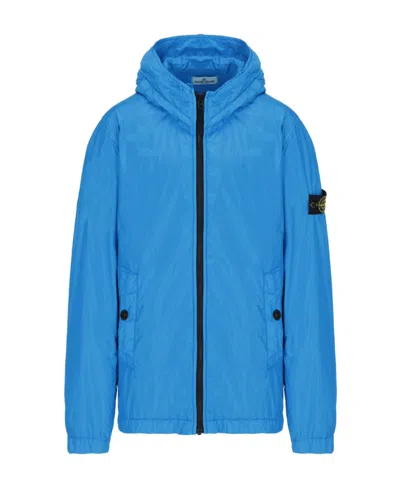 Stone Island Logo-patch Sleeve Jacket In Green