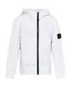 Stone Island Logo-patch Sleeve Jacket In White