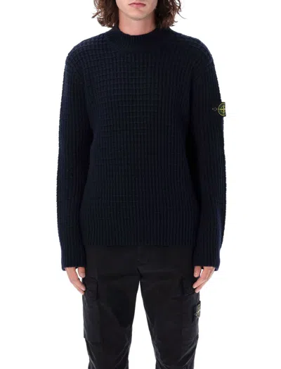 STONE ISLAND STONE ISLAND LOGO PATCH SLEEVED SWEATER