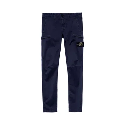 Pre-owned Stone Island Logo Patch Slim Fit Pants 'ink' | Black | Men's Size 36