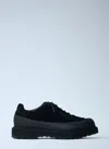 Stone Island Textured Black Sneakers With Suede Upper In Black