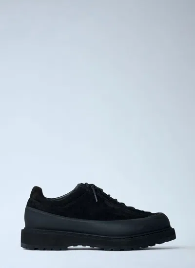 Stone Island Logo Patch Sneakers In Black