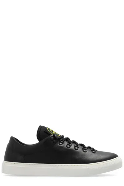 Stone Island Black S0101 Leather Sneakers