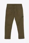 Stone Island Skinny Fit Utility Pants In Olive
