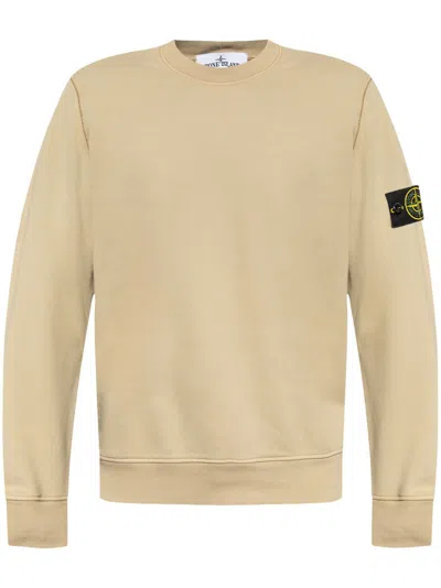 Stone Island Logo-patch Sweater In Neutrals
