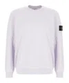 Stone Island Light Sweatshirt With Logo Badge In White
