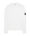 Stone Island Compass-badge Jersey-knit Jumper In White