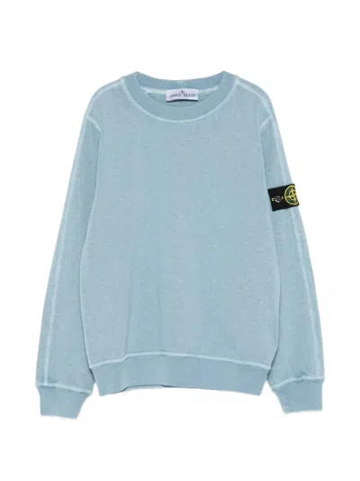 Stone Island Logo-patch Sweatshirt In Blue