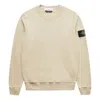 Stone Island Logo Patch Sweatshirt 'cream' In Neutral
