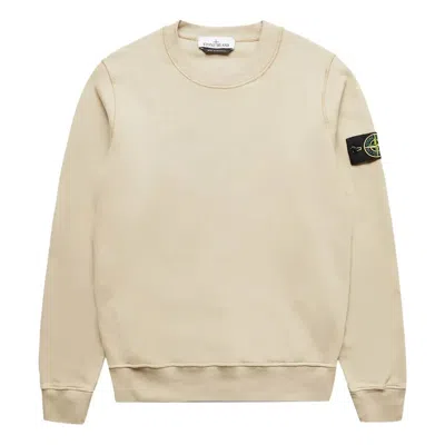 Stone Island Logo Patch Sweatshirt 'cream' In Neutral