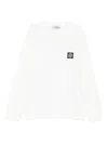 Stone Island Logo-patch Sweatshirt In White