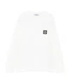 Stone Island Logo-patch Sweatshirt In White